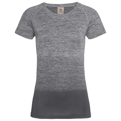 T-Shirt Active Seamless Raglan Flow colore light grey transition taglia S