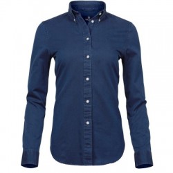 Camicie Ladies Casual Twill Shirt colore Indigo taglia XS