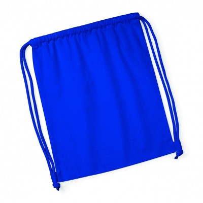 Borse Organic Premium Cotton Gymsac colore bright royal taglia UNICA