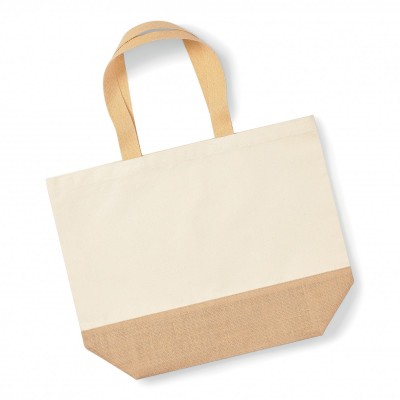 Borse Jute Base Canvas Tote XL colore natural taglia UNICA