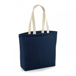 Borse Unlaminated Jute Shopper colore navy/natural taglia UNICA