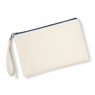 Borse Canvas Wristlet Pouch colore natural/navy taglia UNICA
