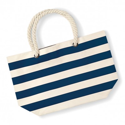 Borse Nautical Beach Bag colore natural/navy taglia UNICA