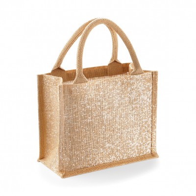 Borse Shimmer Jute Mini Gift Bag
