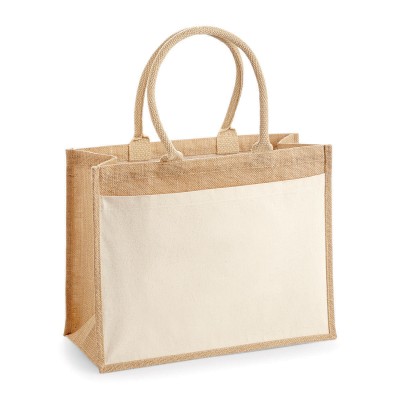 Borse Cotton Pocket Jute Shopper