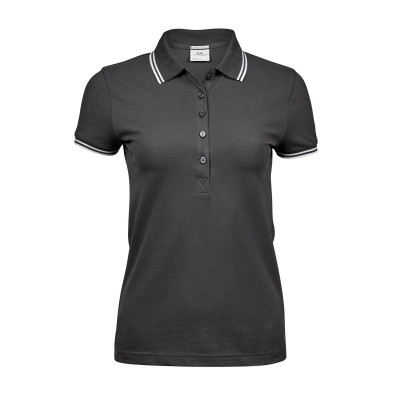Polo Ladies Luxury Stripe Stretch Polo