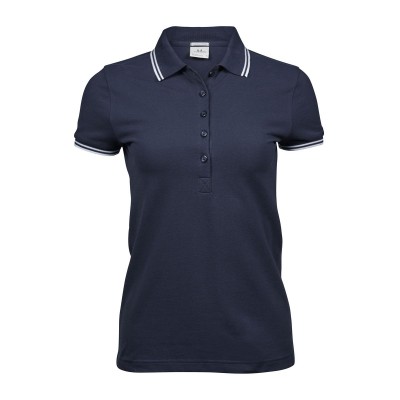 Polo Ladies Luxury Stripe Stretch Polo