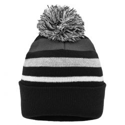 Cappelli Striped Winter Beanie With Pompon 2