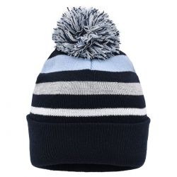 Cappelli Striped Winter Beanie With Pompon 2