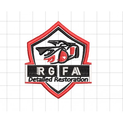 Toppa personalizzata Rgfa cm 6x5 termoadesiva