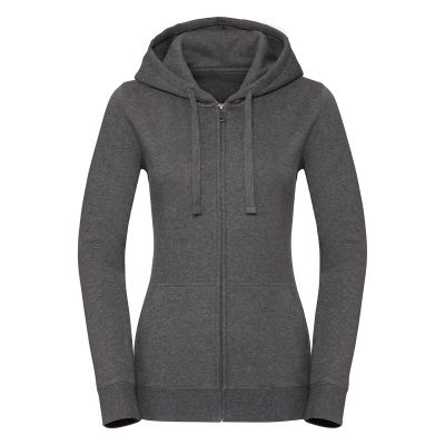 Felpe Ladies´ Authentic Melange Zipped Hood Sweat