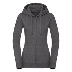Felpe Ladies´ Authentic Melange Zipped Hood Sweat 2