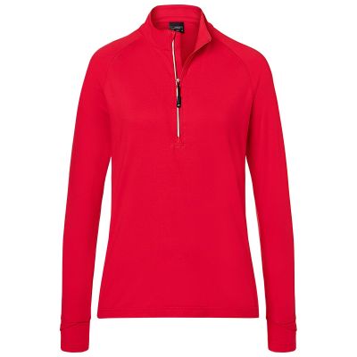 T-Shirt Ladies' Sports Shirt Halfzip