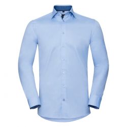 Camicie Men´s Long Sleeve Tailored Contrast Herringbone Shirt 2