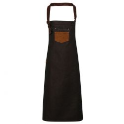 Ho.Re.Ca. Division Waxed Look Denim With Faux Leather ather 2