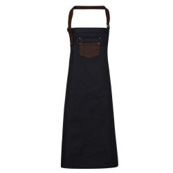 Ho.Re.Ca. Division Waxed Look Denim With Faux Leather ather 2