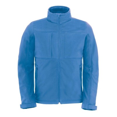 Soft shell Hooded Softshell /Men colore azure taglia S