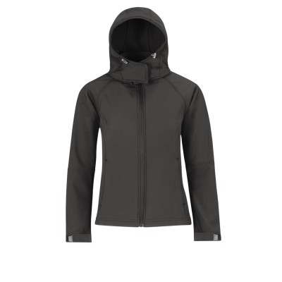 Soft shell Hooded Softshell /Women colore dark grey taglia L