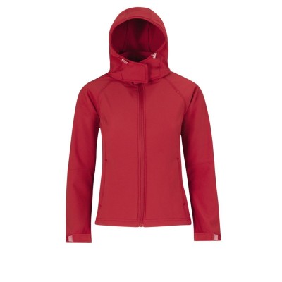 Soft shell Hooded Softshell /Women colore red taglia XS