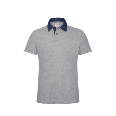 Polo Dnm Forward /Men colore denim/heather grey taglia S